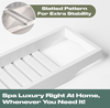 OHS Bath Trays for Across The Bath, Home Spa Bath Caddy Bamboo Bath Tray 8-4-560