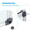 Wall Mounted Board 70 x 50 cm Dry Erase Board with 3 Dry Erase Markers-White