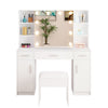 Dressing Table with LED Lights Mirror Vanity Set Makeup Storage Drawer Desk UK