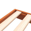 Bed Frame Wax Brown 90x190 Solid Wood Pine U7H6