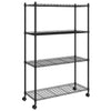 Storage Shelf with 4 Shelves Kitchen Shelf Standing Shelf Household Shelf Q3E8