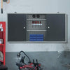 Wall Mounted Hanging Lockable Cabinet Garage Tools Parts Storage Cupboard Metal