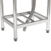 Commercial Stainless Steel Kitchen Catering Sink Single Bowl w/Shelf&Drainer Kit