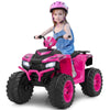 Kids Ride on Car 24V Soft Start Electric Vehicle with LED Lights-Pink