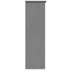 Wardrobe BODO Grey 101x52x176.5 Solid Wood Pine N2S6