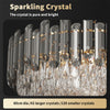 Luxury Crystal LED Ceiling Light Living Room Accent Chandelier Lamp Easy Install