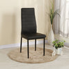 Kitchen Dining Room Table Chair Option Glass 120/140cm Dinner Party PU Chairs