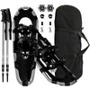 21"/25"/30" Aluminum Snow Shoes 4-in-1 Lightweight Terrain Snowshoes w/Carry Bag