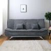 Folding 3 Seater Sofa Bed Click-Clack Recliner Fabric Couch Sleeper Living Room