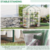 Garden Greenhouse Walk in Grow Herb Plant Transparent Metal