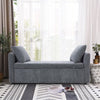 Multi-Functional Ottoman Storage Bench Lift-Top Padded Seat with 2 Throw Pillows