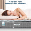 Double Mattress 4FT6 Spring Mattress Memory Foam Mattress with Soft Fabric