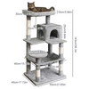 Large Cat Tree Tower Bed Activity Centre Cat Climbing Multilevel Scratching Post