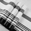 3D Bold Stripe Wallpaper Black White Contrasting Wall Decoration Living Room Art