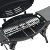 Portable Gas BBQ Grill with Cooking Zone Black Freestanding Barbecue
