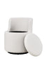Sherpa 360Degree Swivel Chair Accent Armchair Leisure Chair W/Hidden Storage