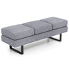 Waiting Room Bench Long Seating Upholstered Salon Reception Bench Office Chair