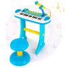 31-Key Piano w/Stool Set for Kids Toddler’s Electronic Keyboard-Blue