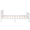 Single Bed Frame White Solid Pine Wood Bed 3FT 190x90cm Adults Kids Bed Bedroom