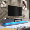Modern I 180cm I TV Unit I Cabinet I TV Stand I Grey High Gloss Doors I Free LED