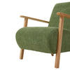 Comfy Armchair Stylish Modern Living Room Accent Chair Wood Frame Armchair Green