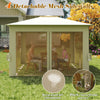 Easy Setup Sunshade Shelter Screen Instant Outdoor Gazebo Beige