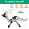 Folding Reclining Patio Lounge Chair with Removable Cushion for Indoor Outdoor