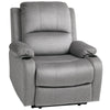 Recliner Chair Microfibre Reclining Armchair with Adjustable Footrest Cup Holder