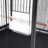 Small/Medium Parrot Cage Metal Bird Cage for Budgie with Playtop & Stand &Wheels