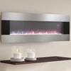 Electric 50/60" Wall Mounted LED Fireplace 6 Flame Color Fire Stove Crystal Deco
