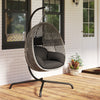 Heavy-duty Hanging Egg Basket Seat with Soft Thick Cushion with Stand