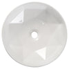Modern Gloss White Bathroom Sink Wash Basin Round Countertop Ceramic Bowl Waste