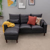Modern L-Shaped Corner Sofa 2 3 Seater Armchair Couch With Footstool