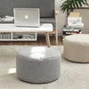 Velvet Round Ottoman Stool Sofa Padded Pouffe Foot Stool Dressing Table Chair