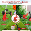 21V Electric Cordless Strimmer Grass Trimmer Tree Cutter Garden Edger +2 Battery
