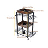 4 Tiers Power Tool Organizer Cart Garage Tool Shelf Drill Holders Rack