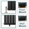 Black Horizontal Radiator 600x1428 Single Flat Panel Central Heating Modern Rads