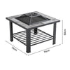 Outdoor Firepit Fire Bowl BBQ Grill Garden Table Stove Patio Barbecue Brazier