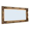 173cm Vintage Baroque Embossed Wooden Frame Full Body Length Mirror Wall Mounted