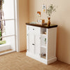Sideboard,Wooden Storage Cabinet with Adjustable Shelf,Modern Kitchen Cupboard