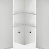 Corner Dressing Table Desk Cupbpard Workstation Foldable Shelf Storage Display
