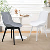 4x Plastic Chairs Dining Living Rooom Kitchen Office Lounge Seat Breathable Back