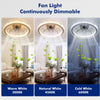 Crystal LED Ceiling Fan Lights Living Room Chandelier Lamp with Remote Lhpjwsdjm