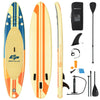 10.5FT Inflatable Stand Up Paddle Board SUP Surfboard Adjustable Non-Slip Deck