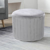 Round Ottoman Footstool Padded Cushion Rest Seat Footstool Pouffe Stool Footrest