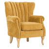 Chenille High Wing Back Armchair Accent Chair Fireside Lounge Single Sofa Seat