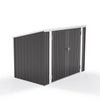 Garden Lockable Storage Bike Tool Store Sheds Outdoor Garbage Bin Shed 176x105cm