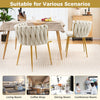 Upholstered Dining Chair Set of 2 Velvet Modern Chair w/Curved Backrest