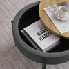Modern Round Coffee Table with Storage for Living Room Sofa Side End Tables