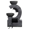 Outdoor Electric Water Fountain Feature with LED Lights Garden Statue Home Decor